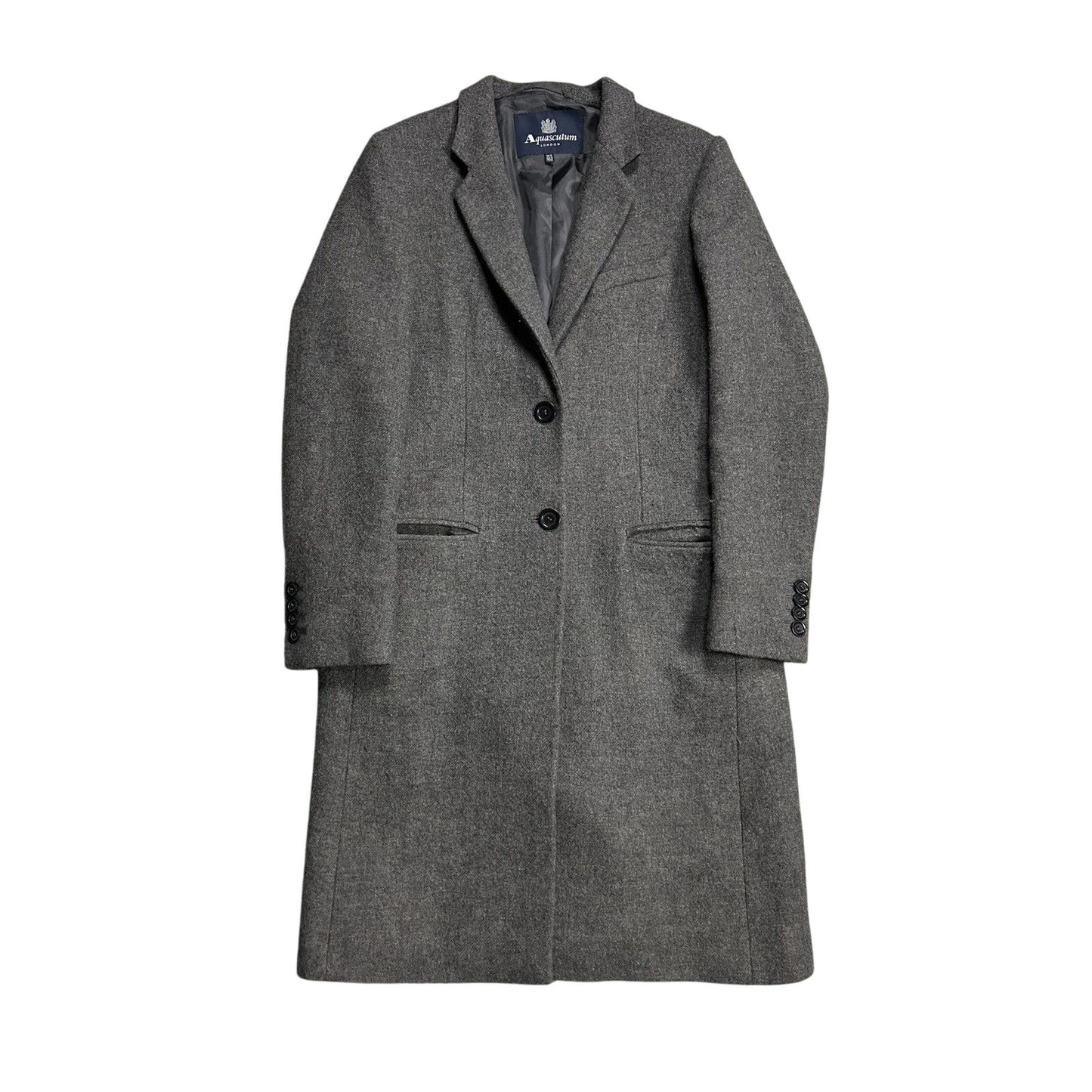 Aquascutum vintage grey cashmere coat