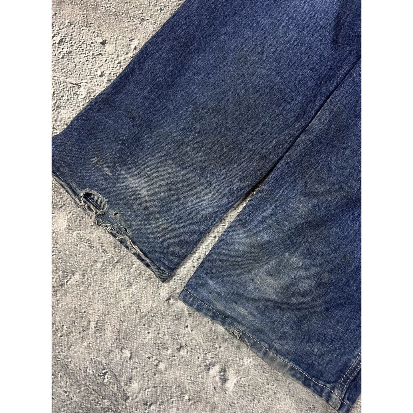 Pelle Pelle vintage stone washed blue jeans Y2K baggy denim