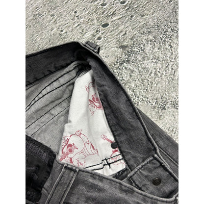 True Religion vintage grey jeans denim pants Ricky Y2K