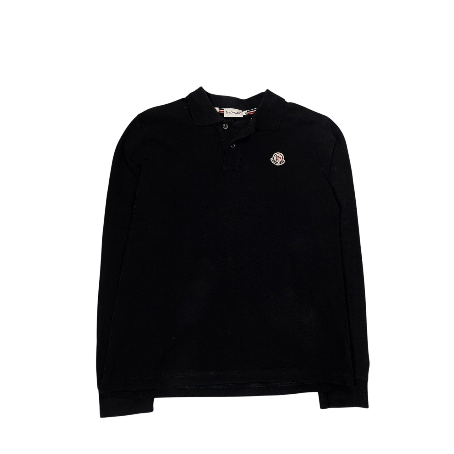 Moncler Polo Shirt black long sleeve T-shirt logo