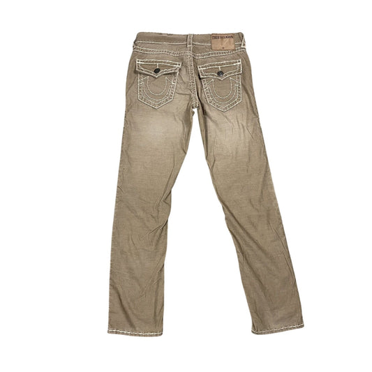 True Religion jeans vintage cords corduroy pants beige Geno