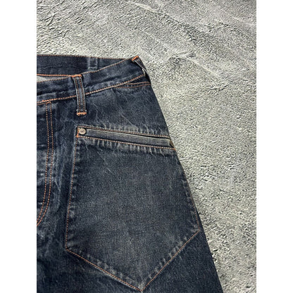 Evisu jeans vintage handpainted seagull inside out selvedge