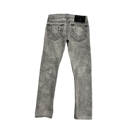 True Religion vintage grey jeans denim pants Y2K