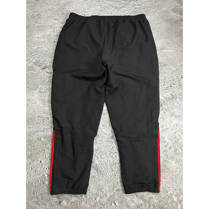 Adidas vintage black red track pants small logo 2000s