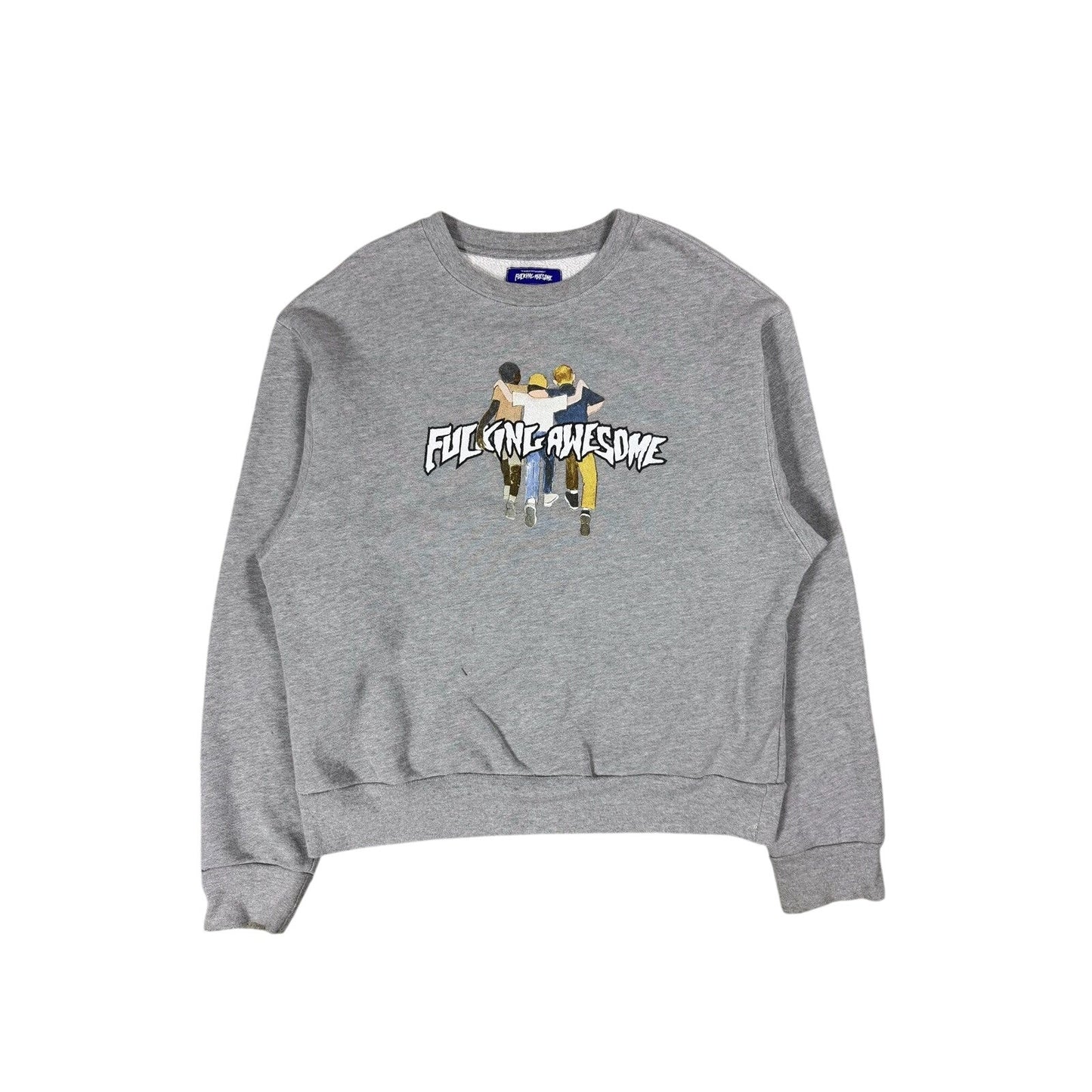 Fucking Awesome sweatshirt grey big logo made in USA