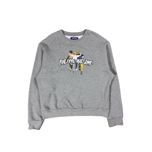 Fucking Awesome sweatshirt grey big logo made in USA