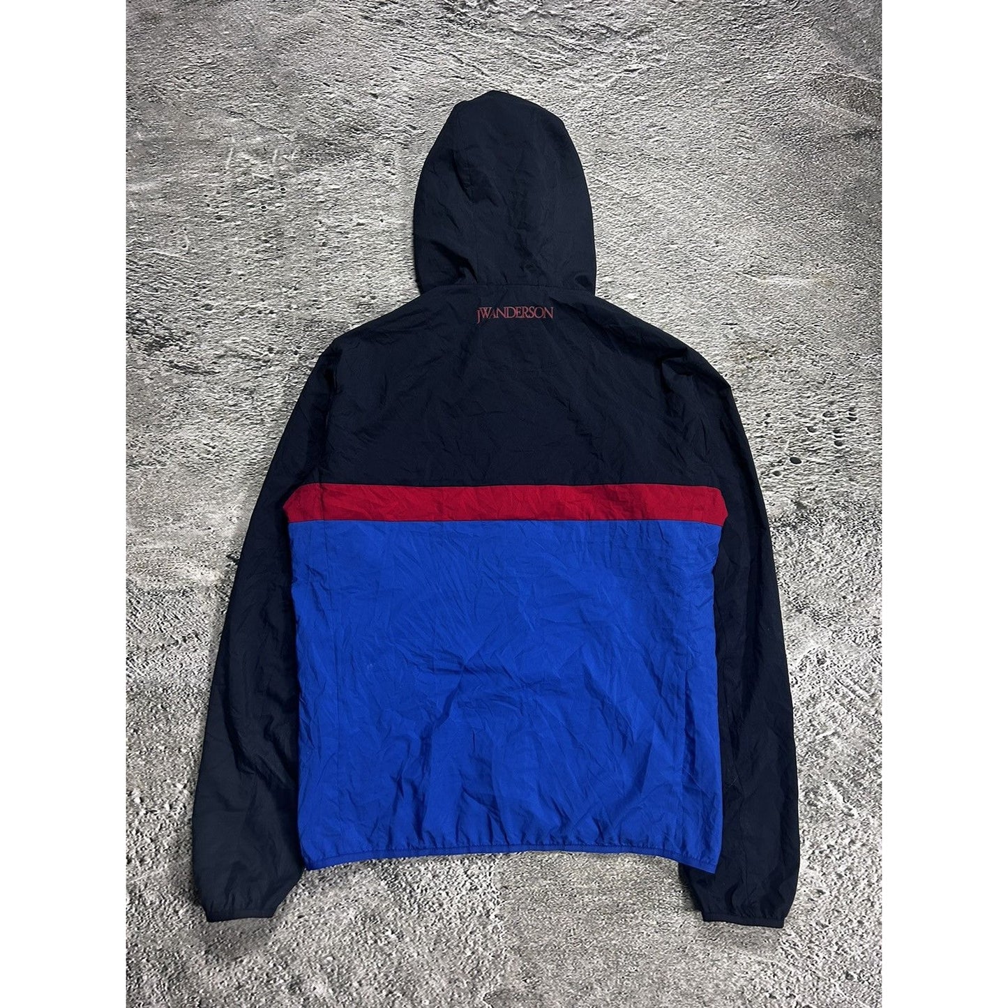 Uniqlo x JW Anderson Windbreaker jacket navy red blue