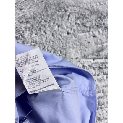 De Fursac Egyptian Cotton shirt baby blue button-up