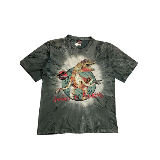 1997 Jurassic Park Movie T-shirt tie-dye Unkind to mankind