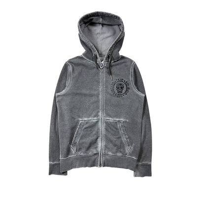 True Religion zip hoodie vintage skull rhinestones