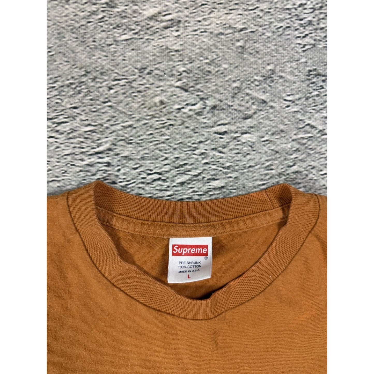 Supreme mercenary ter purple logo orange t-shirt FW19