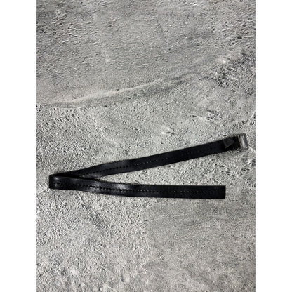 Diesel leather belt big buckle Y2K black basic gold silver