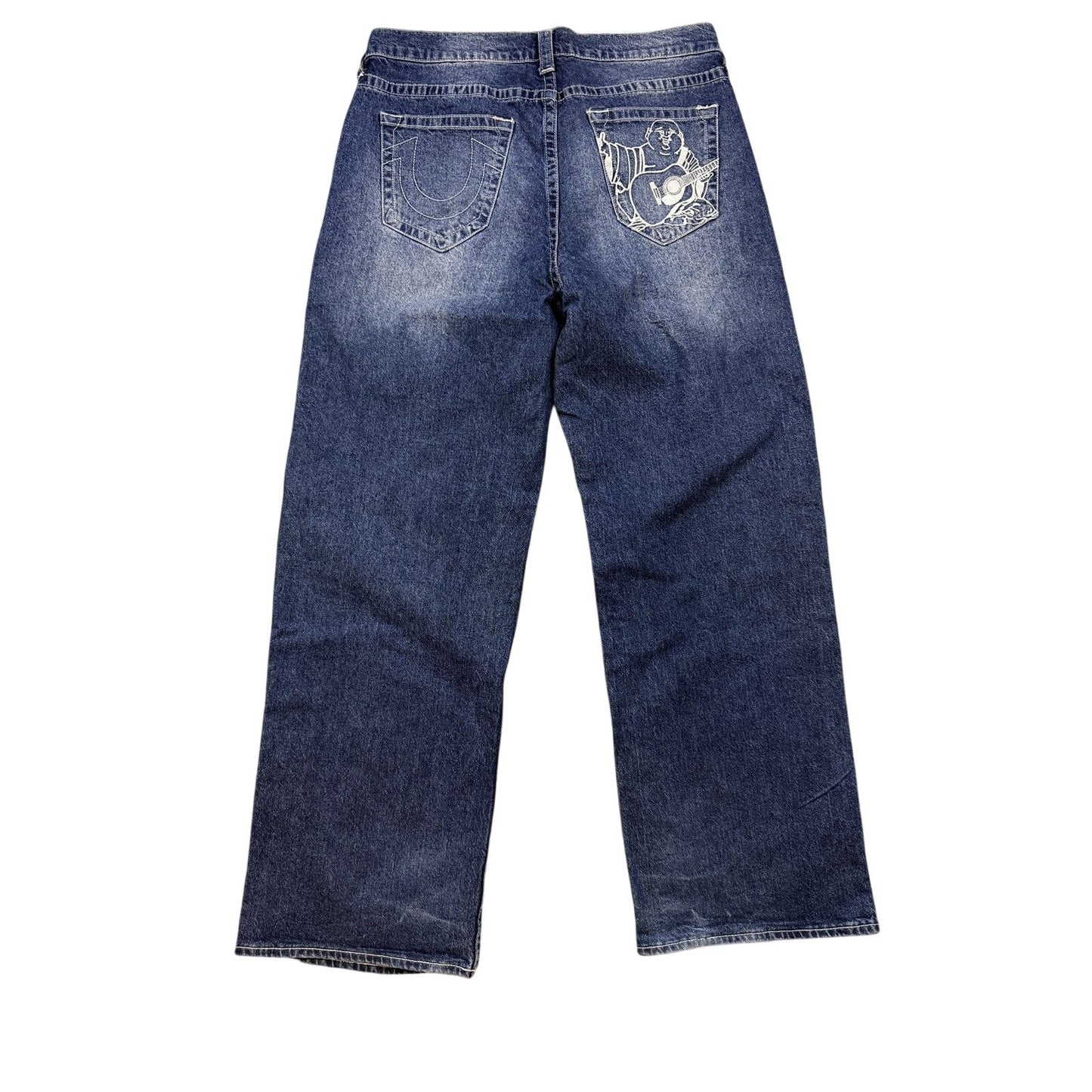True Religion blue jeans Y2K Vinny ultra baggy buddah