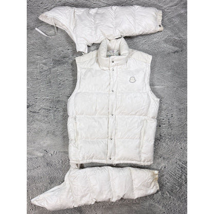 Moncler puffer jacket vest 80s detachable sleeves down