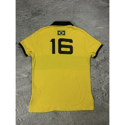 Chief Keef Polo Ralph Lauren vintage Brazil big pony yellow