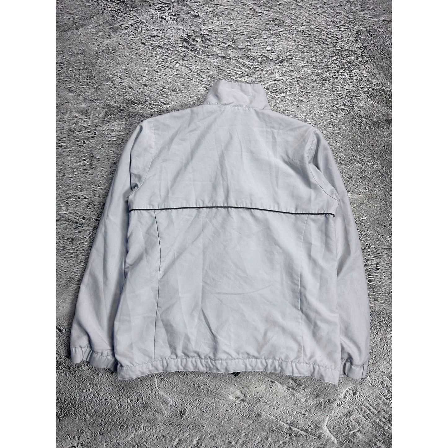 Adidas track jacket vintage grey Y2K zip nylon