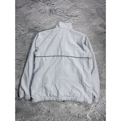 Adidas track jacket vintage grey Y2K zip nylon