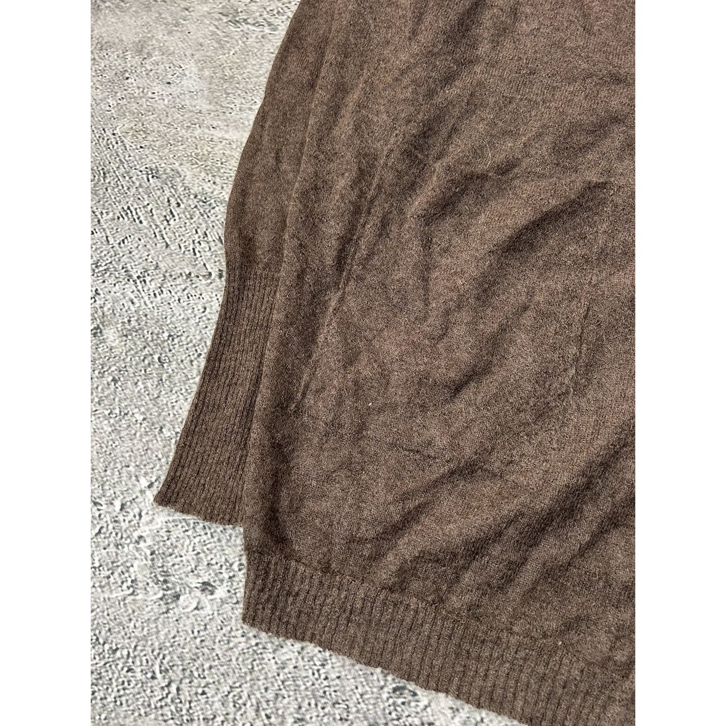 Isabel Benenato cardigan mohair brown button up sweater AW18