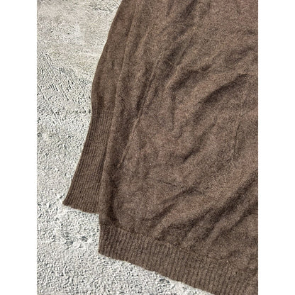 Isabel Benenato cardigan mohair brown button up sweater AW18
