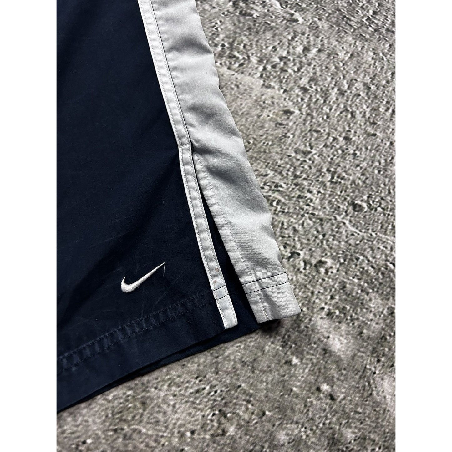 Nike vintage navy nylon track pants drill parachute Y2K