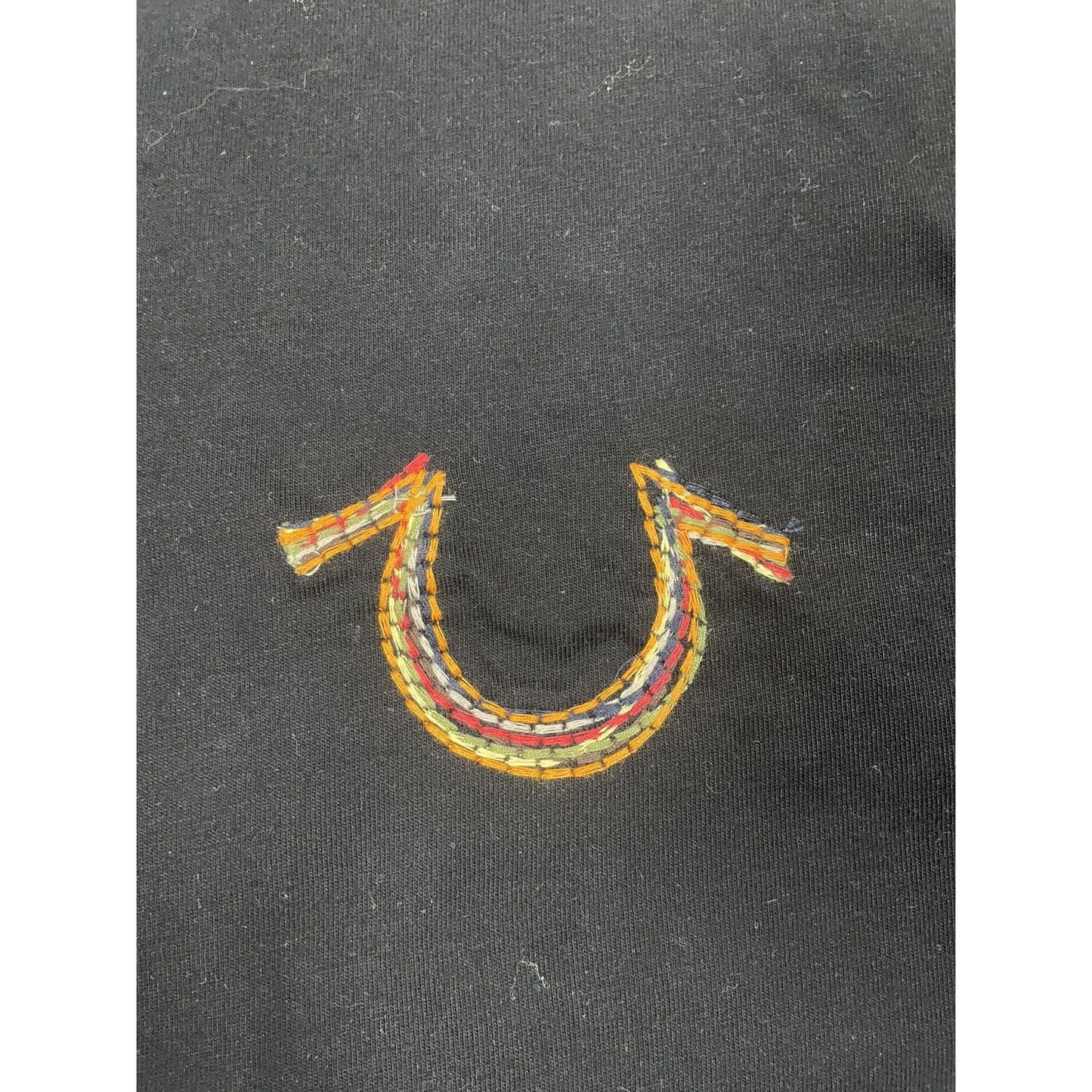 True Religion Raindbow T-shirt logo embroired relaxed