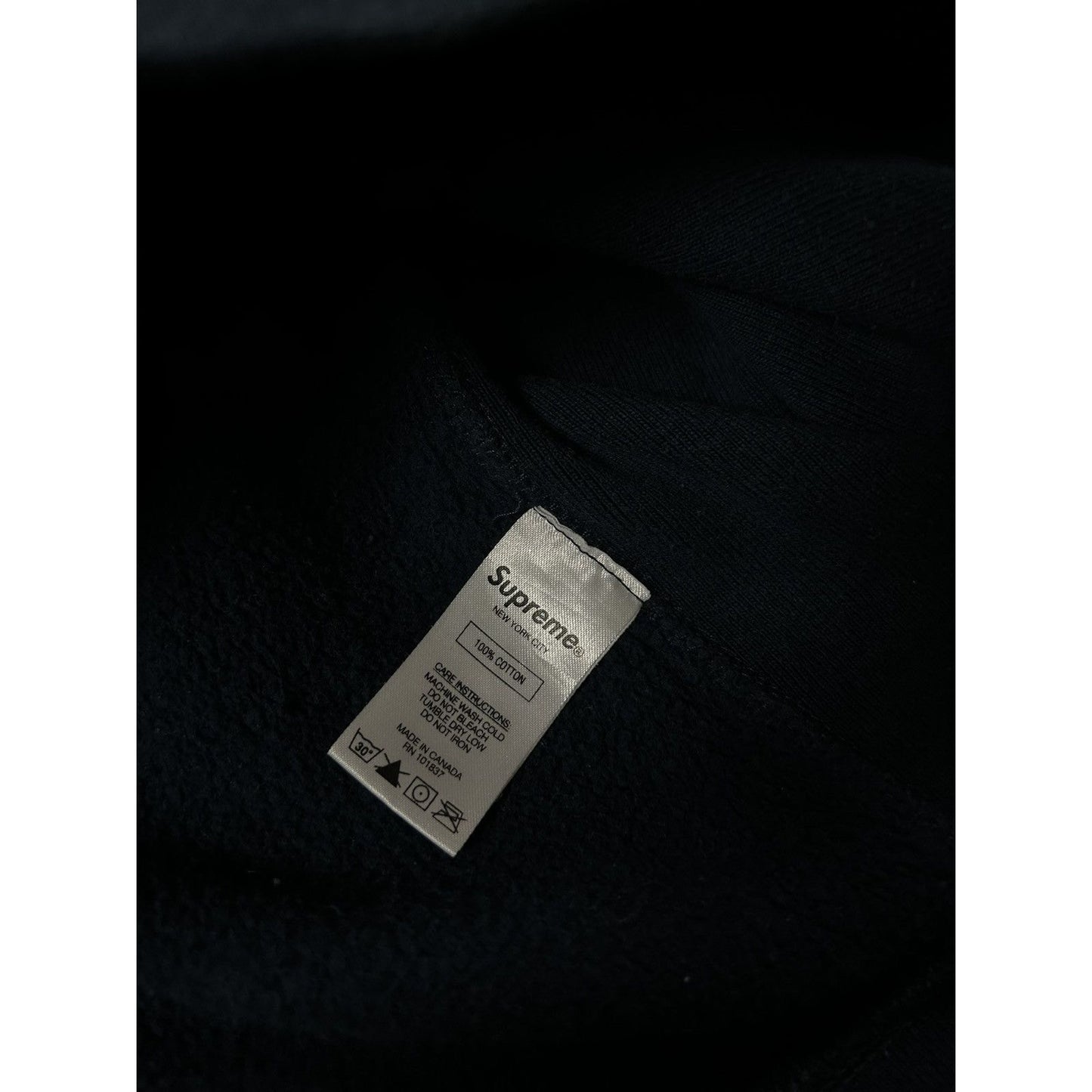 Supreme SS18 Channel Hoodie Navy