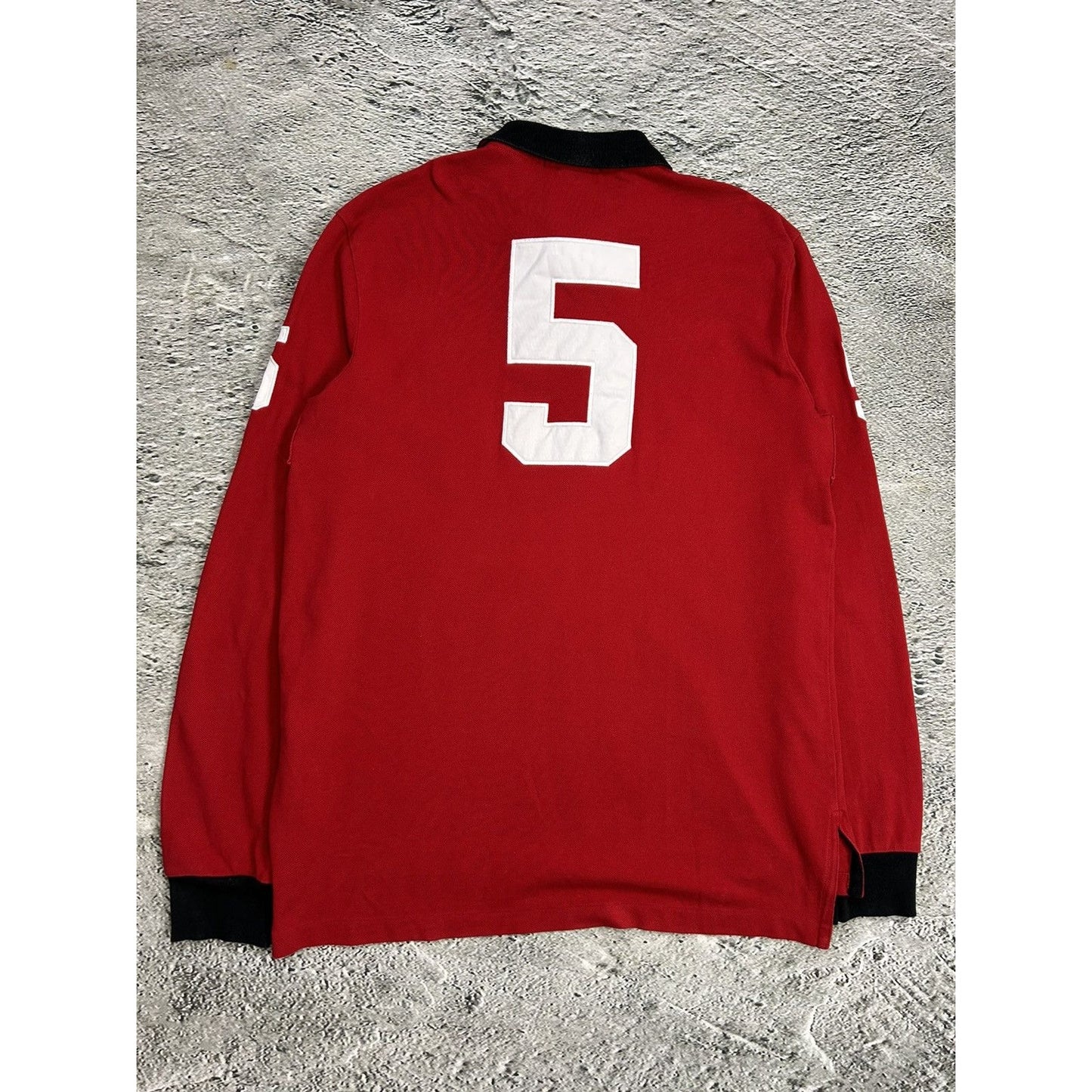 Chief Keef Polo Ralph Lauren Milan Red longsleeve