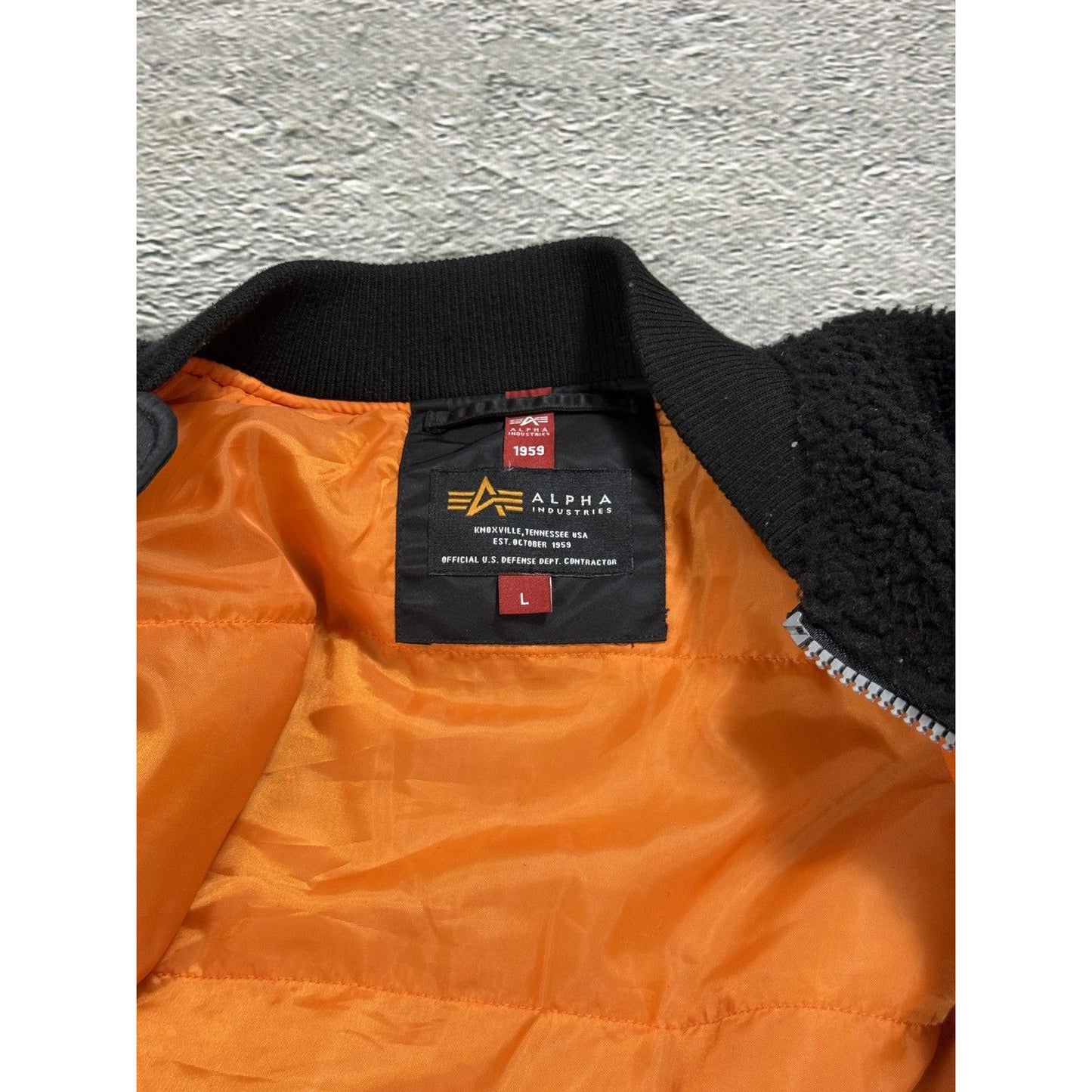 Alpha Industries sherpa bomber jacket