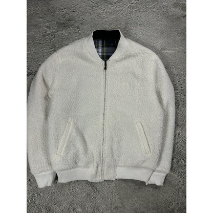 Stussy Sherpa bomber jacket reversible fleece tartan