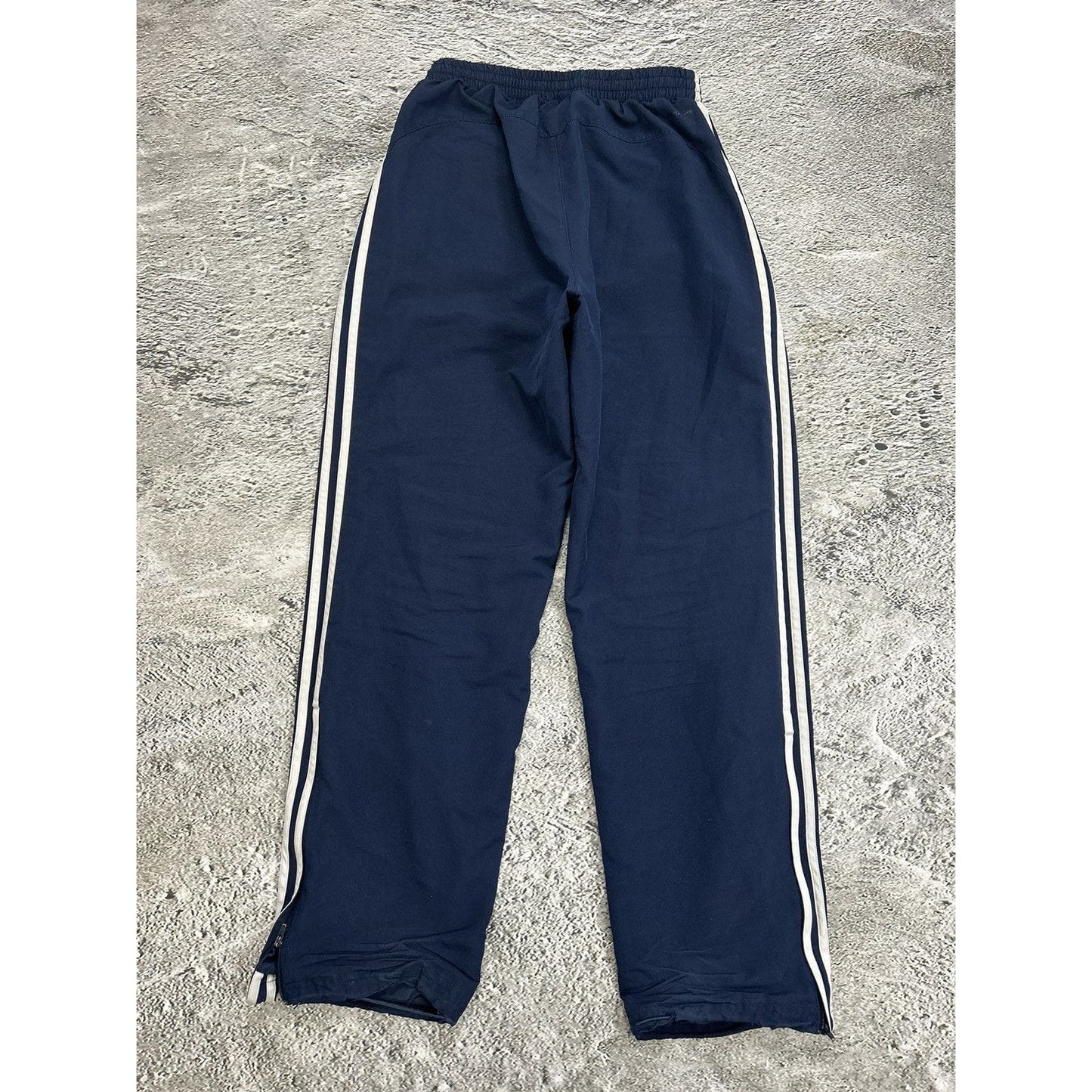 Adidas vintage navy nylon track pants baggy small logo 2000s