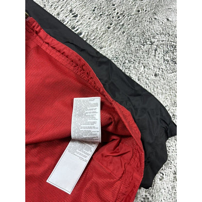 Nike vintage track suit black red pants windbreaker nylony