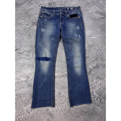 Miss Me rhinestone glitter jeans Y2K flared