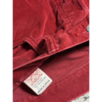 Evisu red pants jeans made in japan vintage