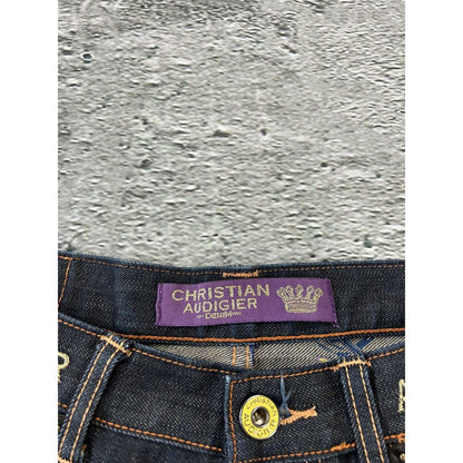 Ed Hardy Christian Audigier vintage jeans big logo pants