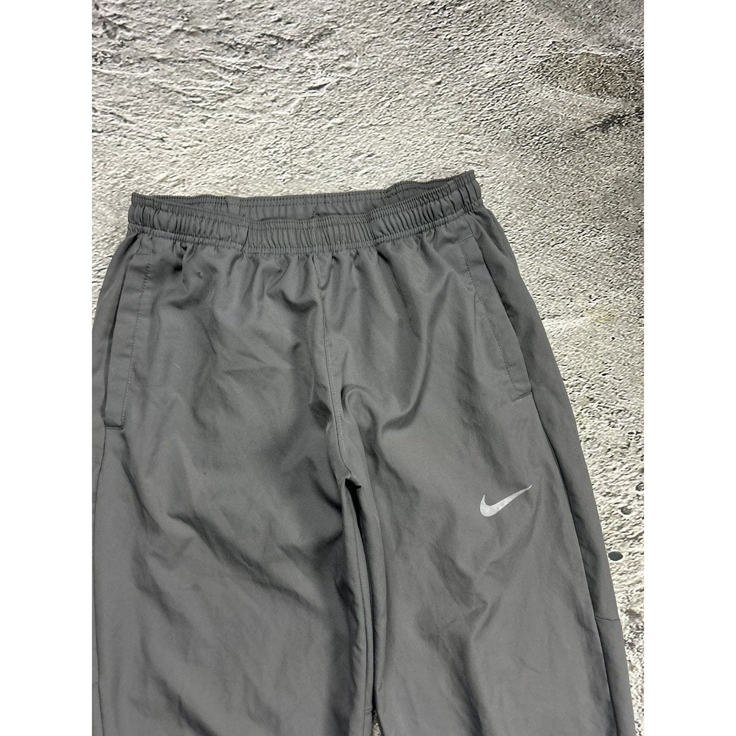 Nike vintage grey nylon track pants drill Y2K