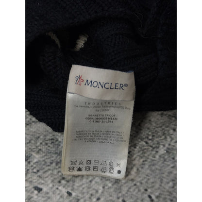 Moncler ski mask balaclava knit black drill