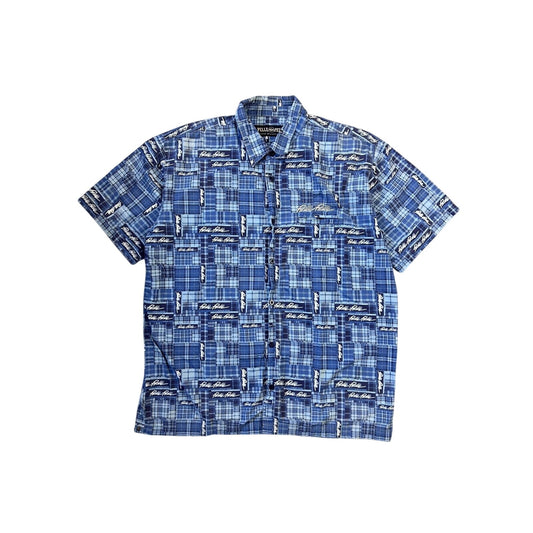 Pelle Pelle shirt vintagr full print button up blue