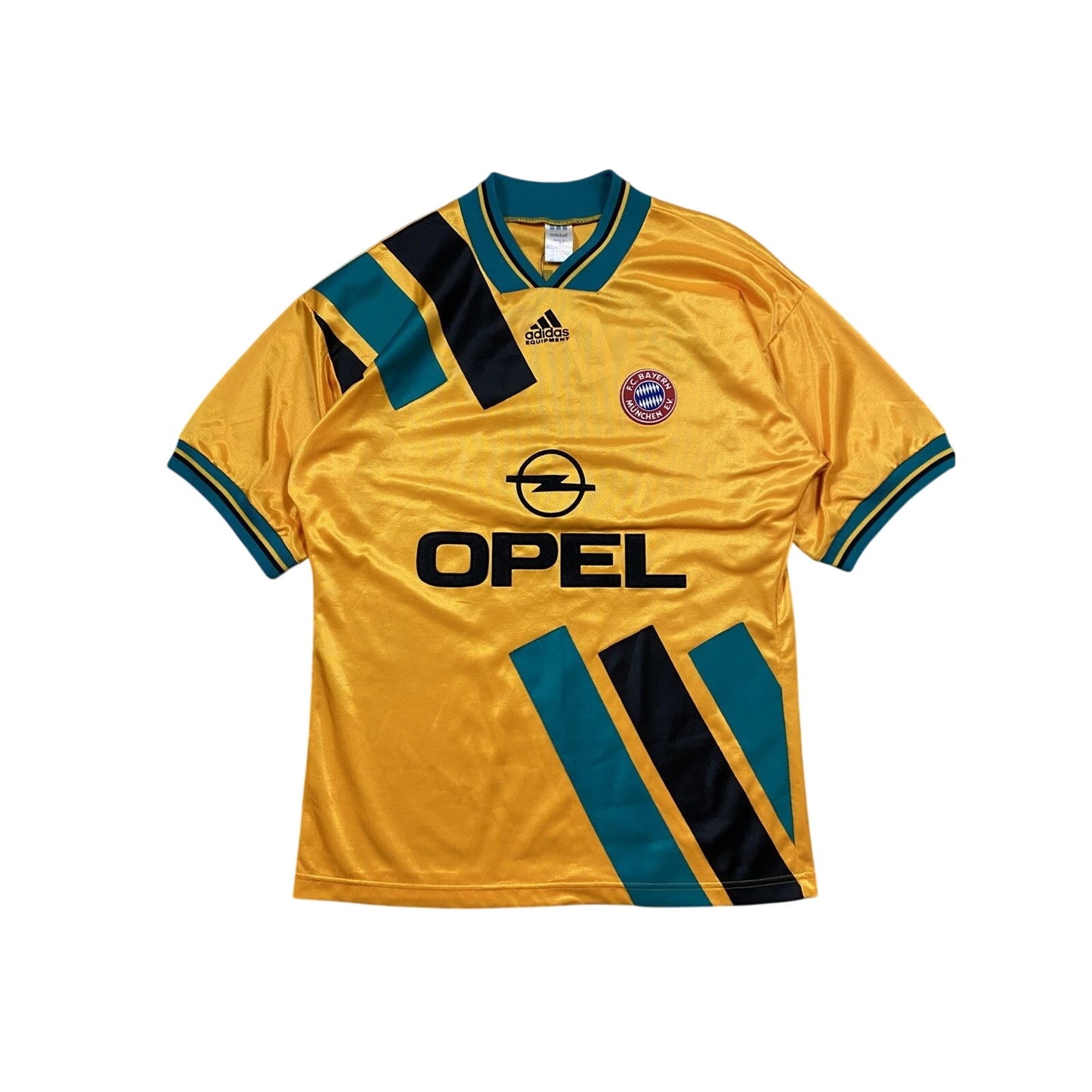 Adidas Bayern Munchen Jersey yellow Opel 1993/96 vintage