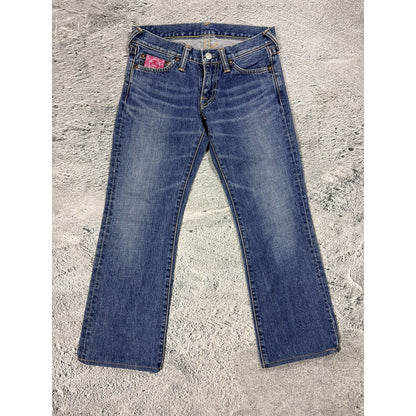 Evisu Donna jeans bootcut gray seagull embroidery