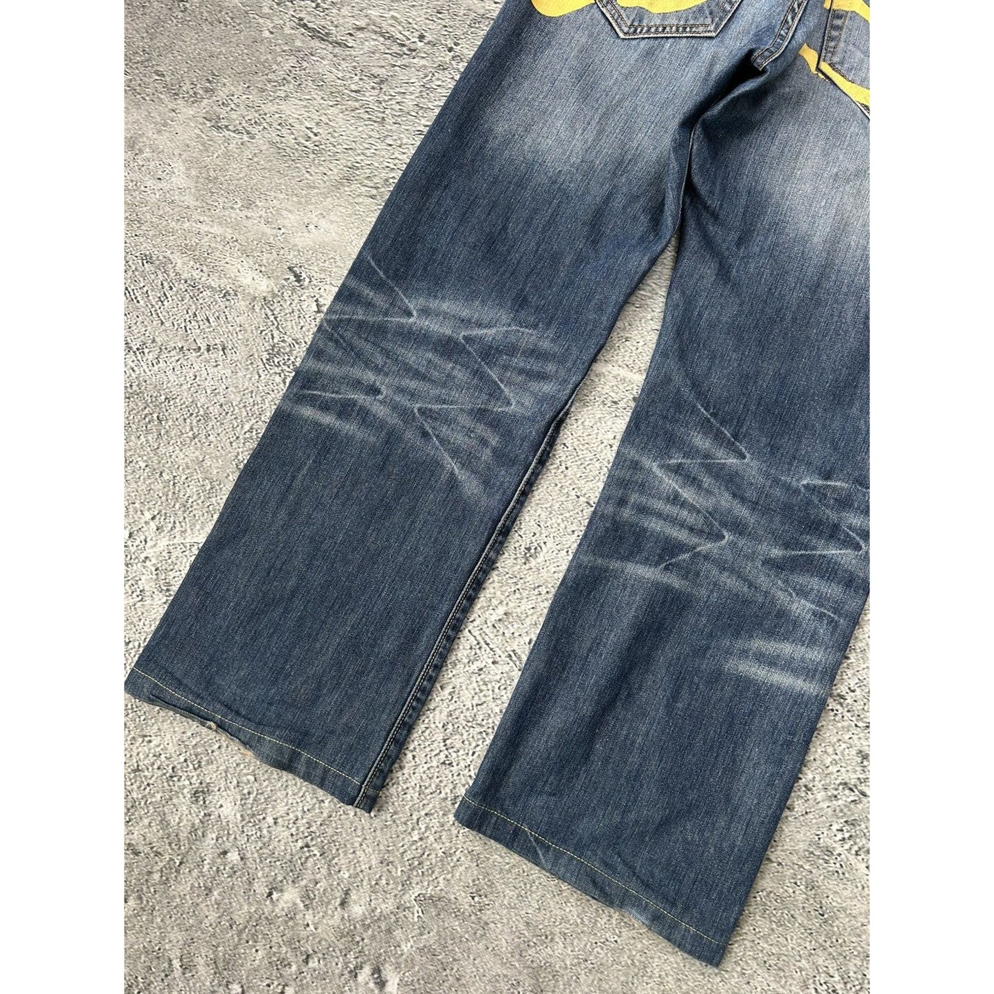 Ed Hardy Christian Audigier vintage jeans big logo pants