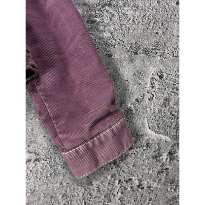 True Religion corduroy denim jacket sherpa trucker pink
