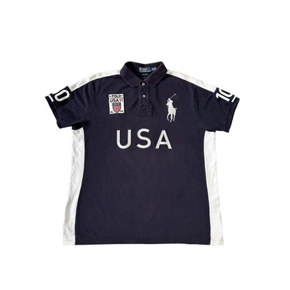 Chief Keef Polo Ralph Lauren USA vintage shirt navy blue