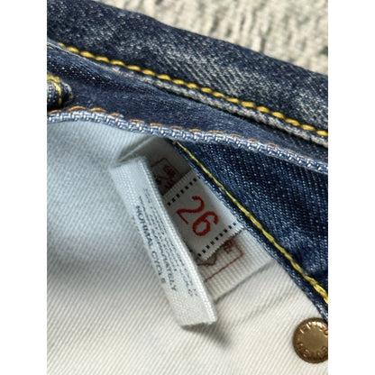 Evisu jeans daicock big logo vintage pink washed