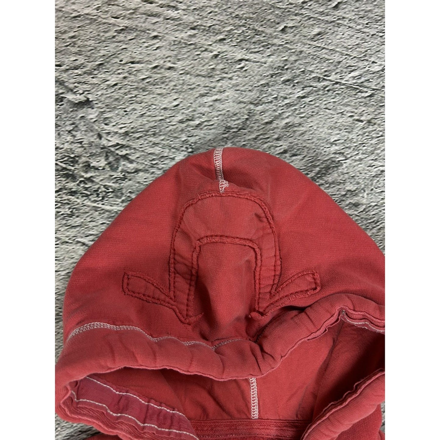 True Religion zip hoodie red/pink California big logo hood