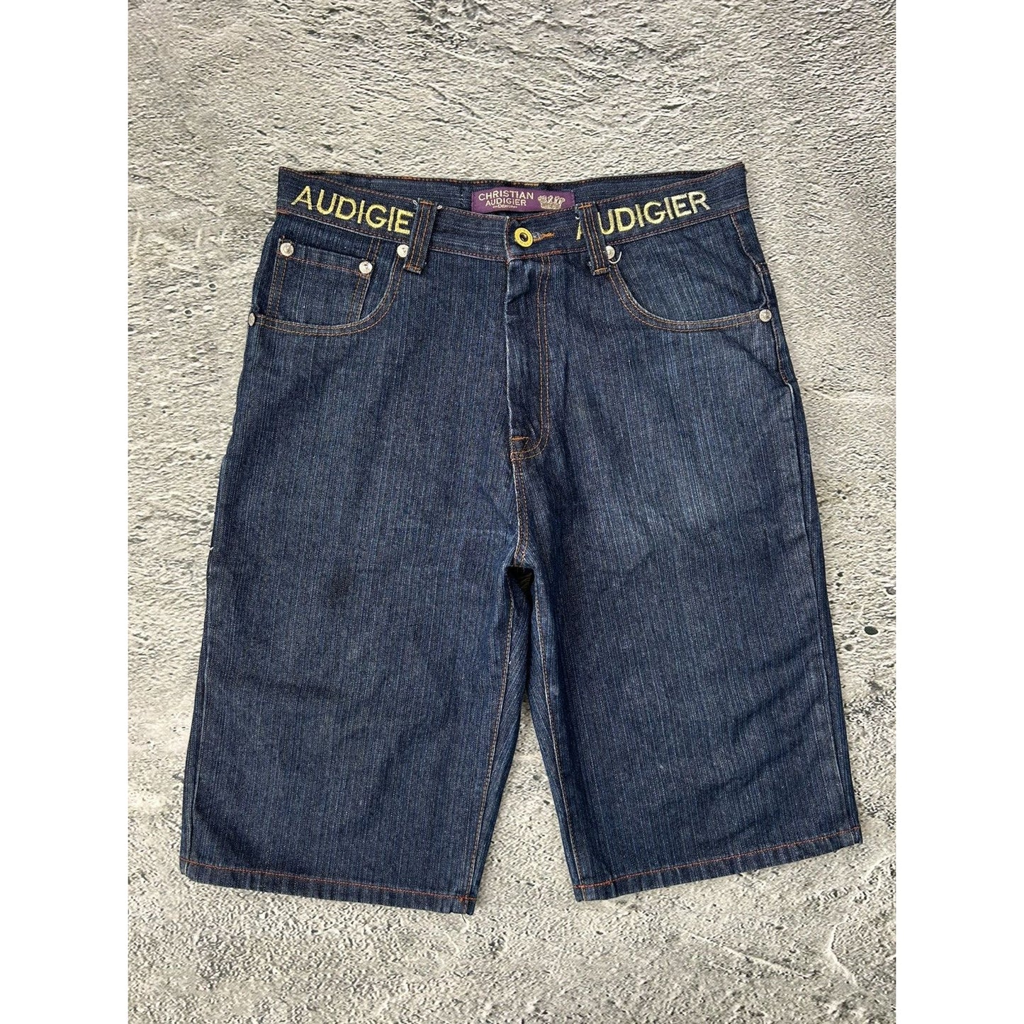 Ed Hardy Christian Audigier vintage jorts shorts denim jeans