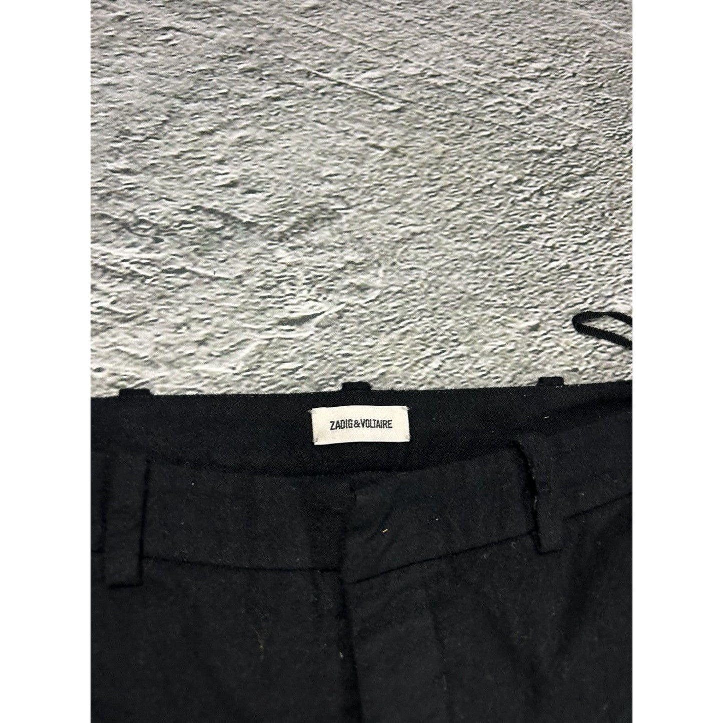 Zadig & Voltaire wool pants black gold
