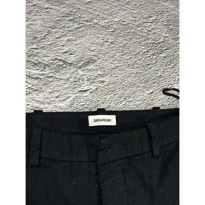 Zadig & Voltaire wool pants black gold