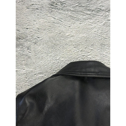 BMW leather Jacket vintage black racing highway Hillbilly
