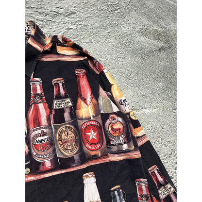 Angelo Litrico Beer Shirt full print longsleeve button-up