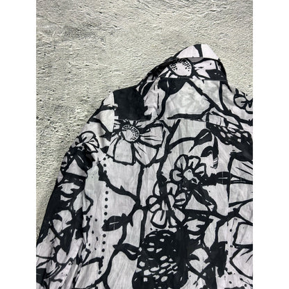 Gucci shirt white black abstract longsleeve Tom Ford era